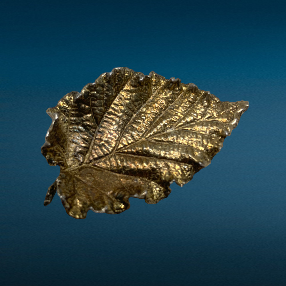 Vintage NAPIER Sterling Silver Vermeil Leaf Pin Brooch Botanical Nature Gaia